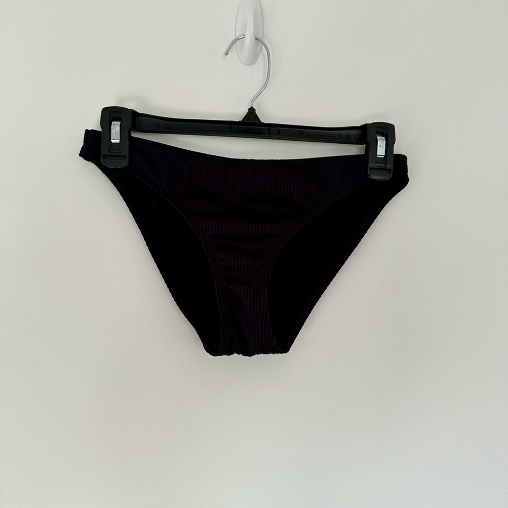 Hollister Ribbed Black Swim Bottoms